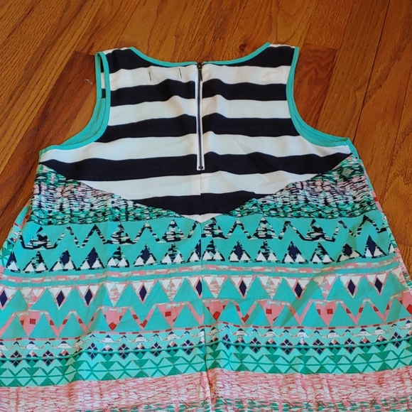 Mixed print Aztec tank top - Picture 2 of 4